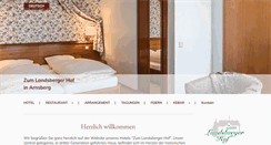 Desktop Screenshot of landsberger-hof.de
