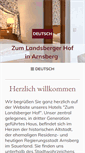 Mobile Screenshot of landsberger-hof.de